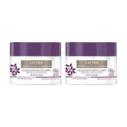 Cattier Gel Exfoliante Corporal Arcilla Púrpura Duplo, 2 x 200 ml