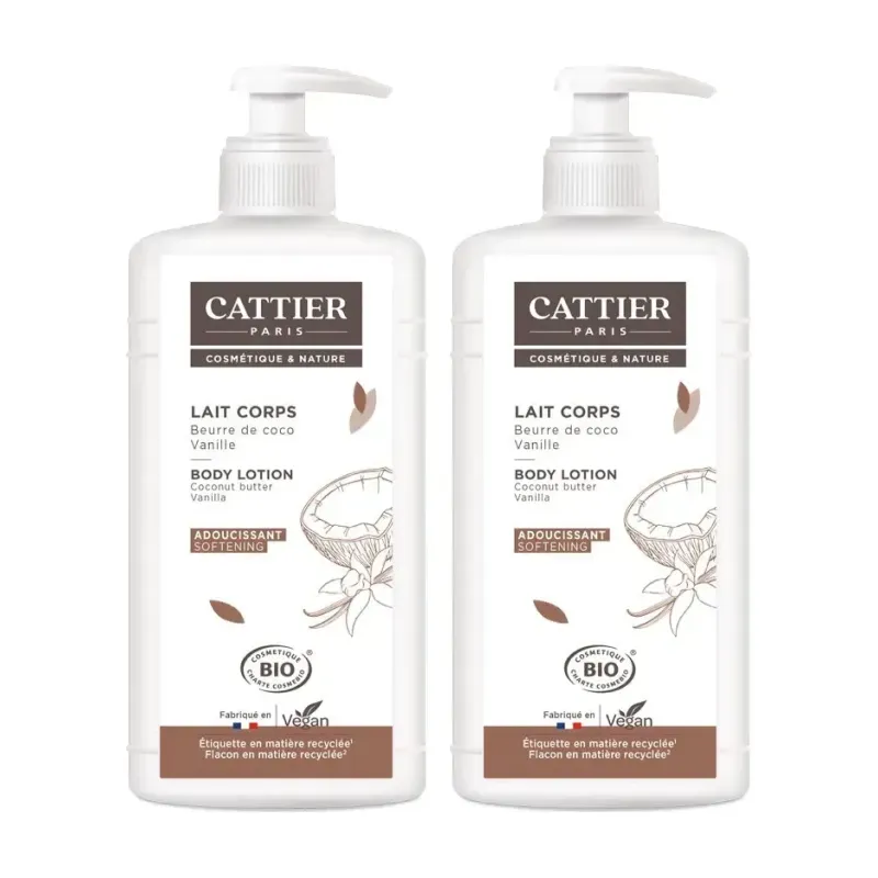 Cattier Leche Corporal Suavizante Duplo, 2 x 500ml | Farmacia Barata