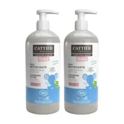Cattier Agua Limpiadora Micelar Bebé Cara/Cuerpo Duplo, 2 x 500 ml