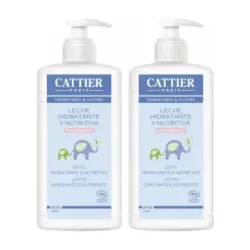 Cattier Leche Hidratante Bebe Cara/Cuerpo Duplo, 2 x 500ml