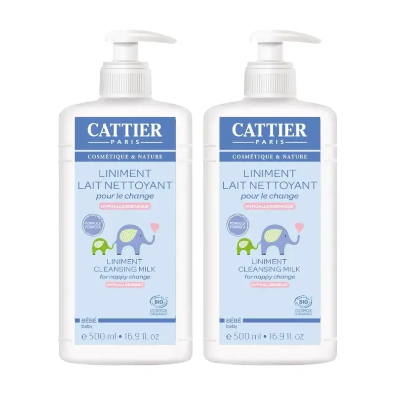 Cattier Linimento Bebé Duplo, 2 x 500ml. | Farmacia Barata