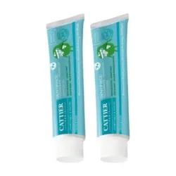 Cattier Dentífrico para niños 7 años Duplo, 2 x 50ml.