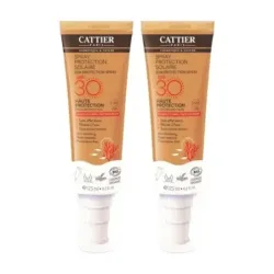 Cattier Spray Protección Solar SPF30 Cara & Cuerpo Duplo, 2 x 125ml