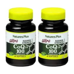 Nature’s plus ultra coq10 100 mg Duplo, 2 x 30 perlas