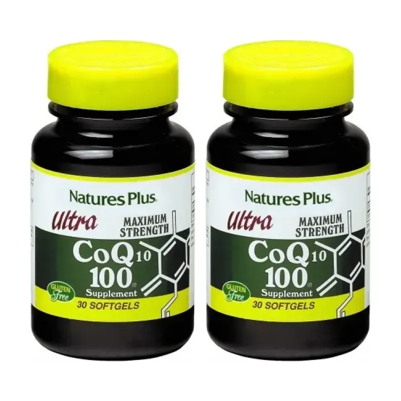 Nature’s plus ultra coq10 100 mg Duplo, 2 x 30 perlas | Farmacia Barata