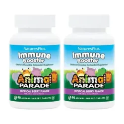 Natures Plus Animal Parade Kids Immune Booster Duplo, 2 x 90 comprimidos