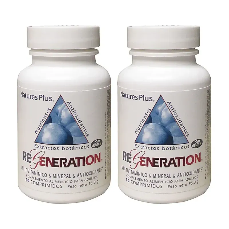Natures Plus Regeneration Duplo, 2 x 60 comprimidos. | Farmacia Barata Natures Plus Regeneration Duplo, 2 x 60 comprimidos. | Farmacia Barata