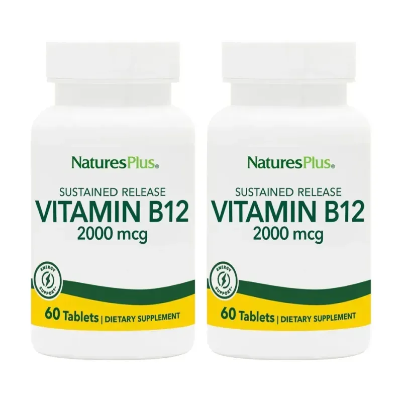Natures Plus Vitamina B12 2000 mcg Duplo, 2 x 60 Comp. | Farmacia Barata Natures Plus Vitamina B12 2000 mcg Duplo, 2 x 60 Comp. | Farmacia Barata