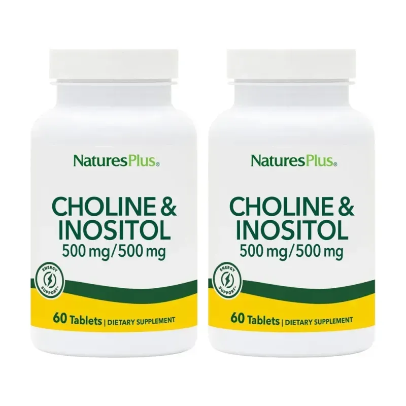 Natures Plus Colina & Inositol Duplo, 2 x 60 Comp. | Farmacia Barata