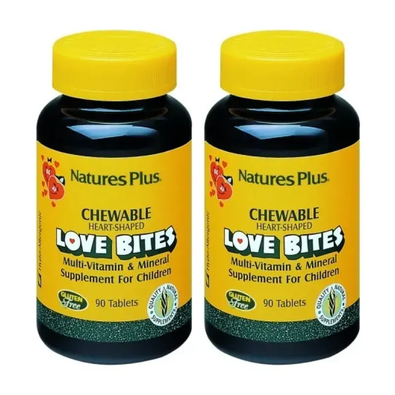 Natures Plus Love Bites Duplo, 2 x 90 Com. | Farmacia Barata Natures Plus Love Bites Duplo, 2 x 90 Com. | Farmacia Barata