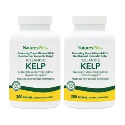 Natures Plus kelp (Yodo) Duplo, 2 x 300 comp.