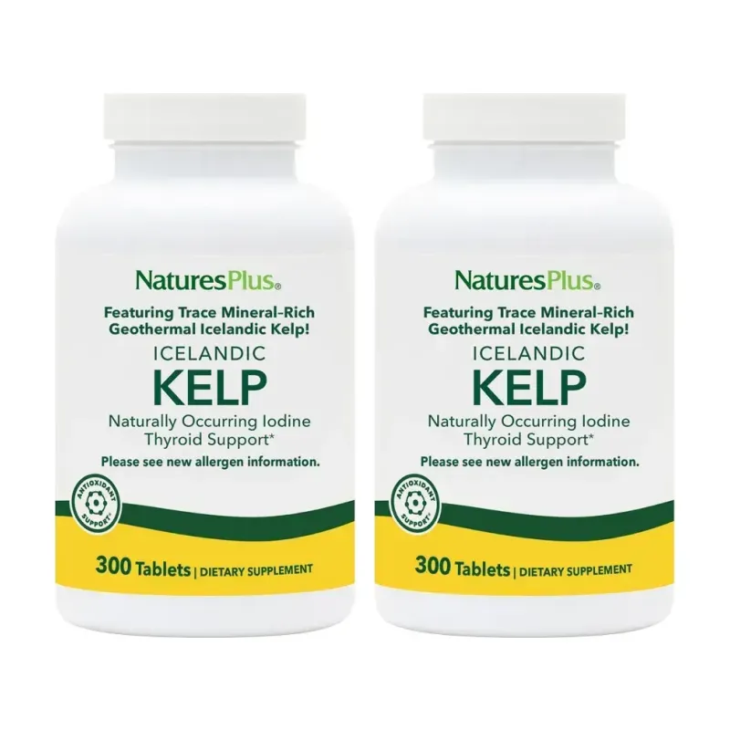 Natures Plus kelp (Yodo) Duplo, 2 x 300 comp. | Farmacia Barata Natures Plus kelp (Yodo) Duplo, 2 x 300 comp. | Farmacia Barata