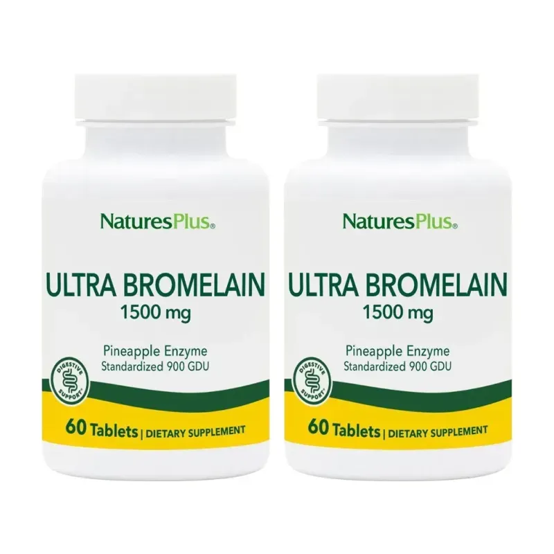 Natures Plus Ultra Bromelaina 1500 mg Duplo, 2 x 60 comp. | Farmacia Barata Natures Plus Ultra Bromelaina 1500 mg Duplo, 2 x 60 comp. | Farmacia Barata