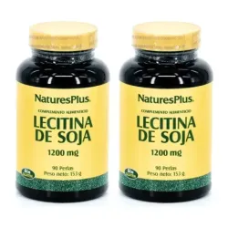 Nature's plus lecitina de soja 1200 mg Duplo, 2 x 90 perlas