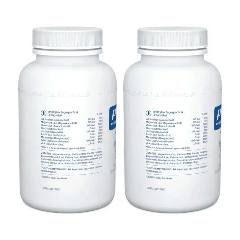 Pure Mineral 650A Duplo, 2 x 60 cápsulas vegetales | Farmacia Barata