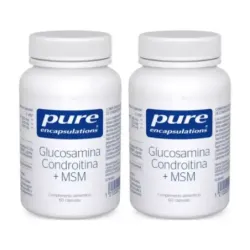 Pure Glucosamina Condroitina + MSM Duplo, 2 x 60 Cápsulas
