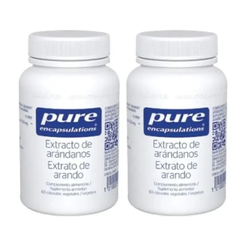 Pure Extractos de Arándanos Duplo, 2 x 60 Cápsulas Vegetales | Farmacia Barata