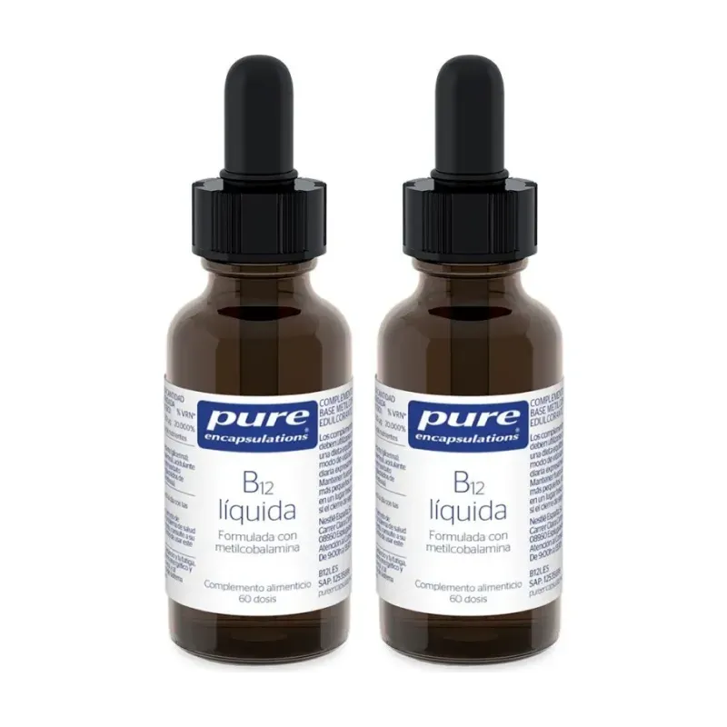 Pure B12 Líquida Duplo, 2 x 30 ml | Farmacia Barata
