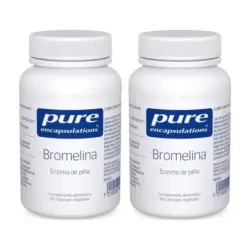 Pure Bromelina Duplo, 2 x 60 cápsulas vegetales