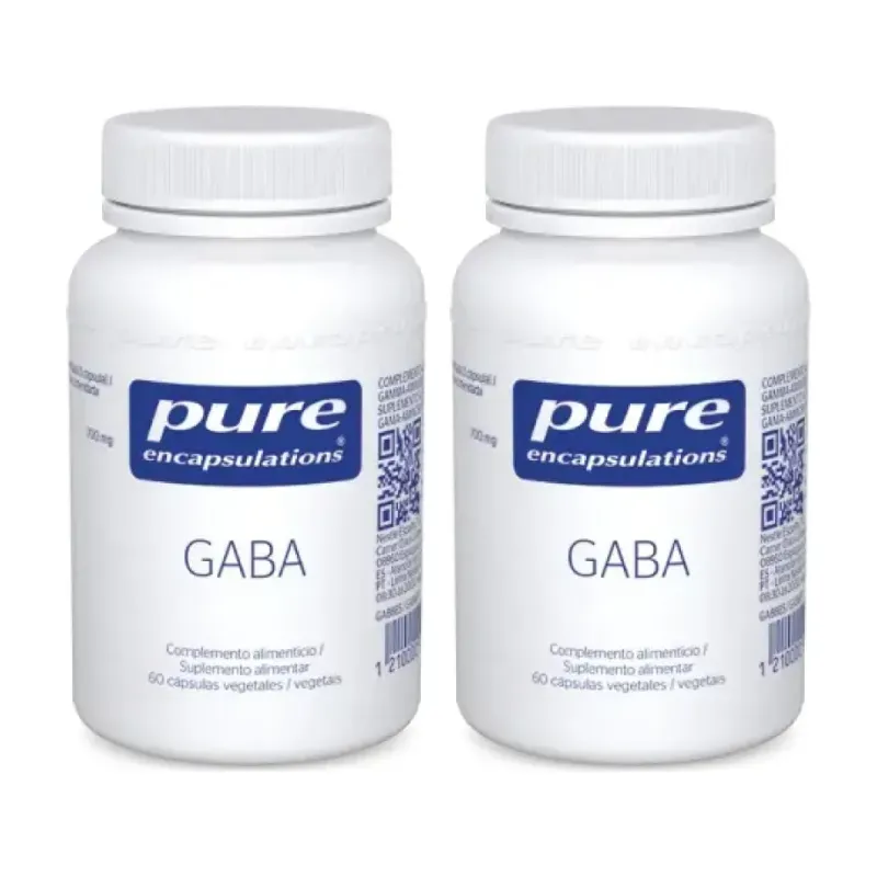 Pure GABA Duplo, 2 x 60 Cápsulas Vegetales | Farmacia Barata