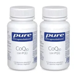 Pure CoQ10 con PQQ Duplo, 2 x 30 Cápsulas Vegetales