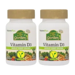Natures Plus Garden Vitamina D3 Duplo, 2 x 60 caps