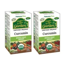 Natures plus Garden Cúrcuma 400 mg Duplo, 2 x 30 Caps