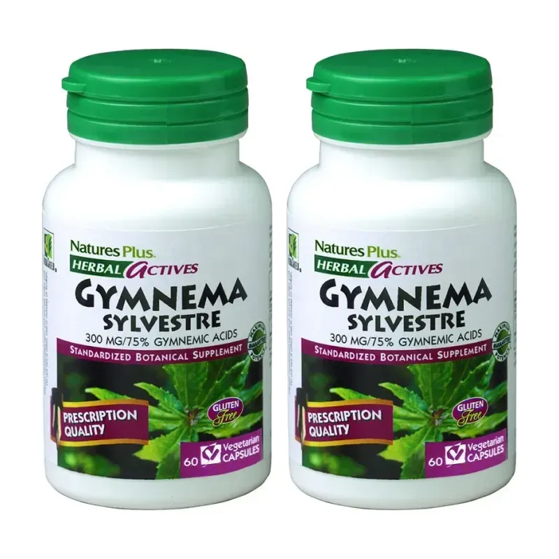 Natures Plus Gymnema silvestre Duplo, 2 x 60 cápsulas. | Farmacia Barata Natures Plus Gymnema silvestre Duplo, 2 x 60 cápsulas. | Farmacia Barata