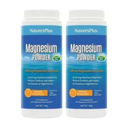 Natures Plus Kalmassure Magnesio Polvo Duplo, 2 x 522gr. | Farmacia Barata