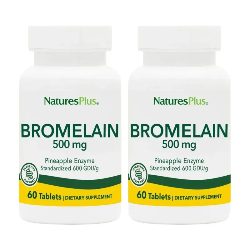 Natures Plus Bromelaina 500mg Duplo, 2 x 60 comprimidos. | Farmacia Barata Natures Plus Bromelaina 500mg Duplo, 2 x 60 comprimidos. | Farmacia Barata
