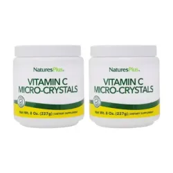 Natures Plus Vitamina C Microcristales Duplo, 2 x 227gr. | Farmacia Barata