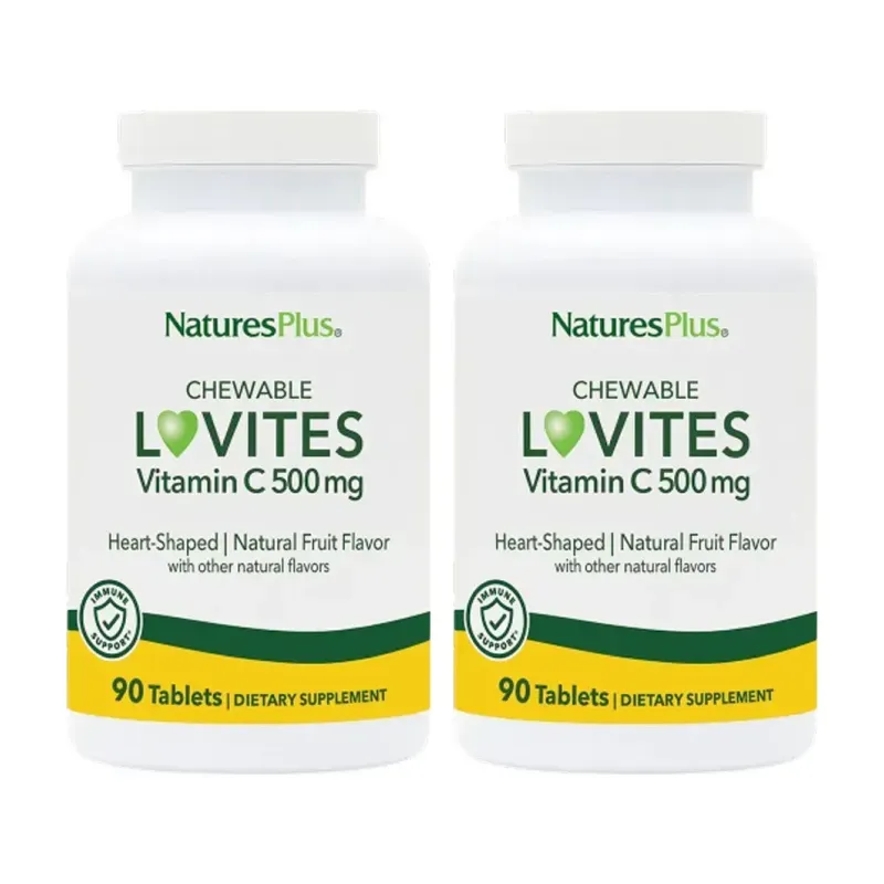 Natures Plus Lovites 500 mg Duplo, 2 x 90 Comp. | Farmacia Barata