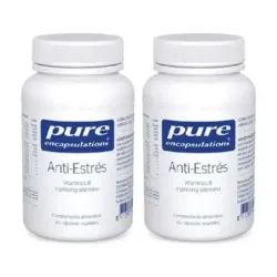 Pure Anti-Estrés Duplo, 2 x 60 Cápsulas Vegetales | Farmacia Barata Pure Anti-Estrés Duplo, 2 x 60 Cápsulas Vegetales | Farmacia Barata