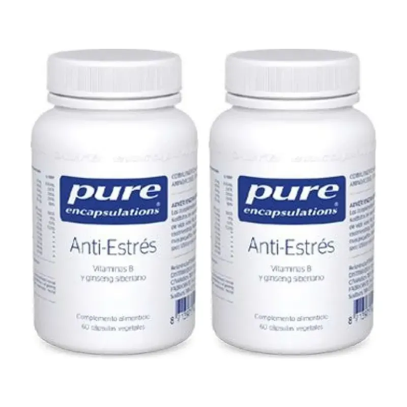 Pure Anti-Estrés Duplo, 2 x 60 Cápsulas Vegetales | Farmacia Barata Pure Anti-Estrés Duplo, 2 x 60 Cápsulas Vegetales | Farmacia Barata