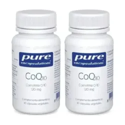 Pure CoQ10. Coenzima Q10 120 mg Duplo, 2 x 30 Cápsulas Vegetales | Farmacia Barata