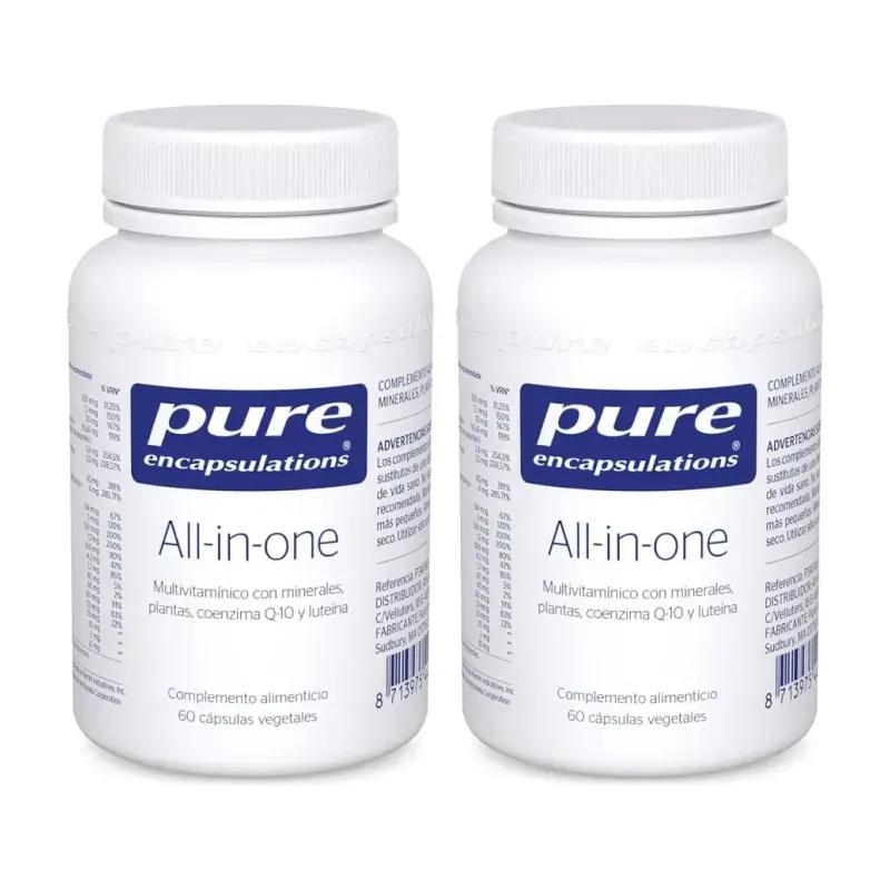 Pure All-in-one Duplo, 2 x 60 cápsulas vegetales | Farmacia Barata Pure All-in-one Duplo, 2 x 60 cápsulas vegetales | Farmacia Barata