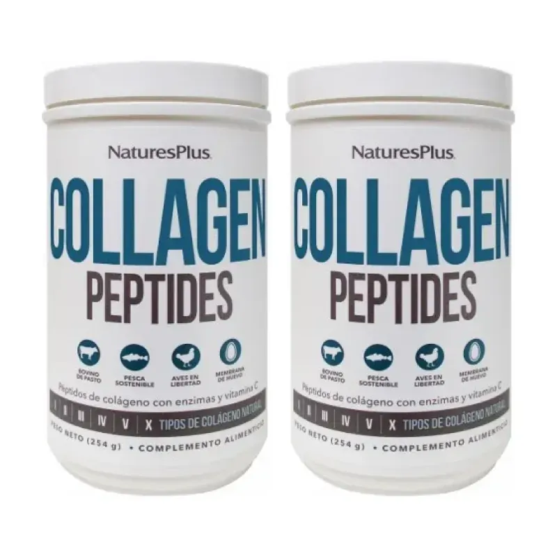 Natures Plus Collagen Peptides Duplo, 2 x 254gr. | Farmacia Barata