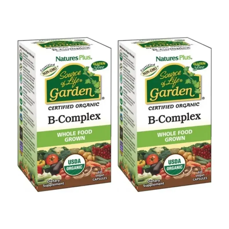 Natures plus Garden B-Complex Duplo, 2 x 60 caps. | Farmacia Barata Natures plus Garden B-Complex Duplo, 2 x 60 caps. | Farmacia Barata