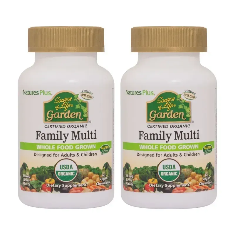 Nature's Plus Garden Family Multi Duplo, 2 x 60 comp. Mastic. | Farmacia Barata Nature's Plus Garden Family Multi Duplo, 2 x 60 comp. Mastic. | Farmacia Barata