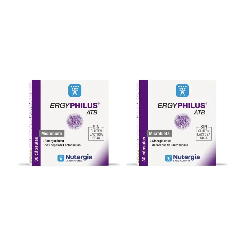 Nutergia Ergyphilus ATB Duplo, 2 x 30 cápsulas | Farmacia Barata
