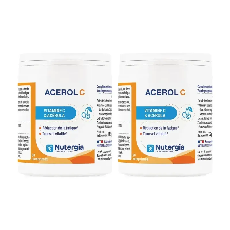 Nutergia Acerol C Duplo, 2 x 60 comprimidos | Farmacia Barata