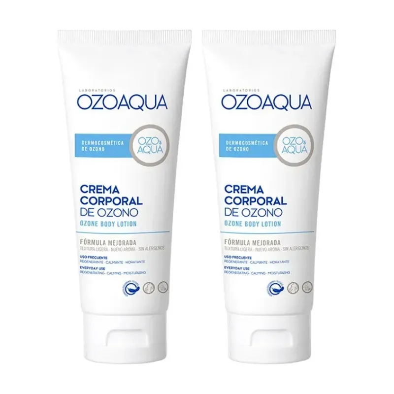 Ozoaqua Crema Corporal Reparadora Ozono Duplo, 2 x 200 ml | Farmacia Barata Ozoaqua Crema Corporal Reparadora Ozono Duplo, 2 x 200 ml | Farmacia Barata