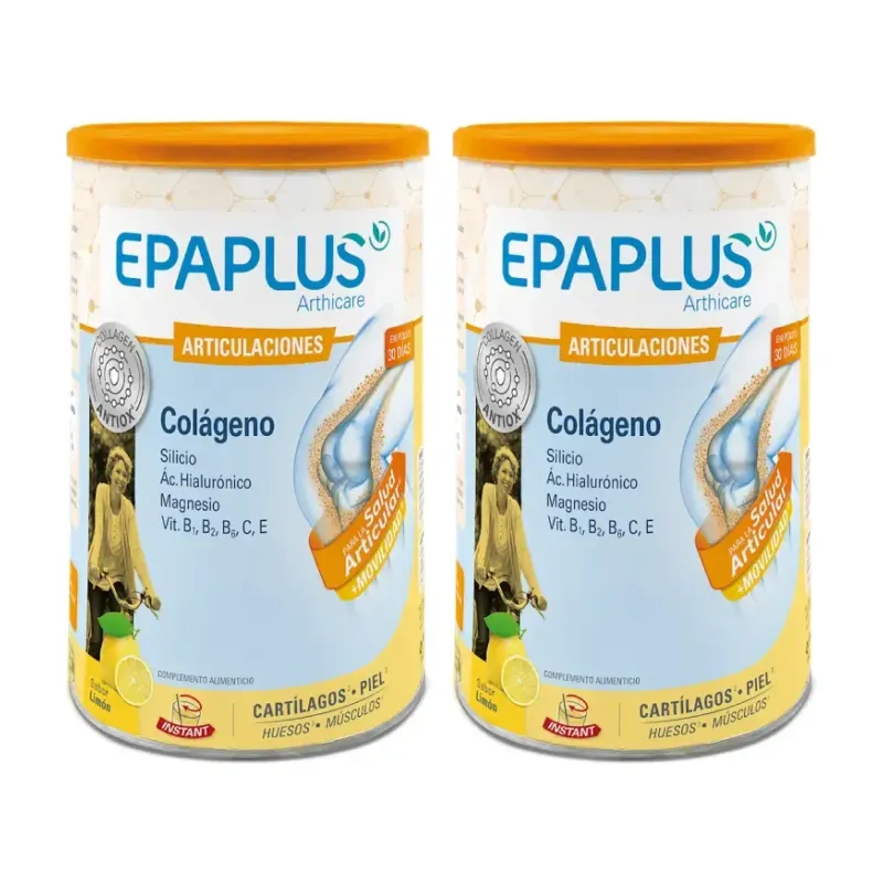 Epaplus Arthicare Articulaciones Colágeno Antiox Limón Duplo, 2 x 331g | Farmacia Barata Epaplus Arthicare Articulaciones Colágeno Antiox Limón Duplo, 2 x 331g | Farmacia Barata