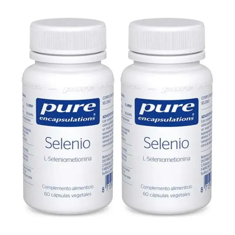 Pure Selenio Duplo, 2 x 60 cápsulas vegetales | Farmacia Barata Pure Selenio Duplo, 2 x 60 cápsulas vegetales | Farmacia Barata