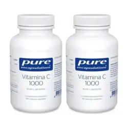 Pure Vitamina C 1000 Duplo, 2 x 90 Cápsulas Vegetales