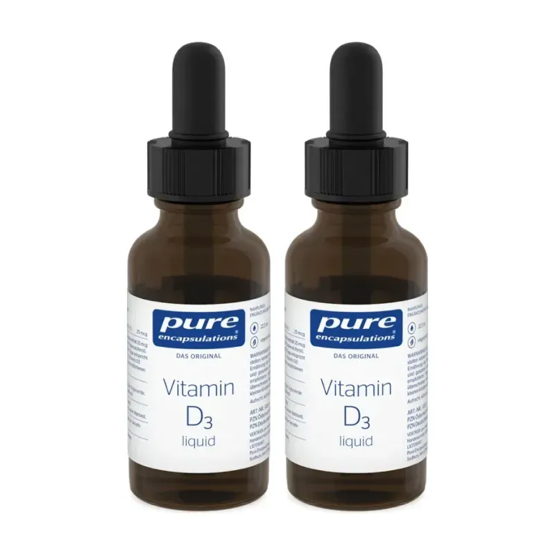 Pure Vitamina D3 líquida Duplo, 2 x 22,5 ml | Farmacia Barata
