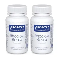 Pure Rhodiola Rosea Duplo, 2 x 60 Cápsulas Vegetales
