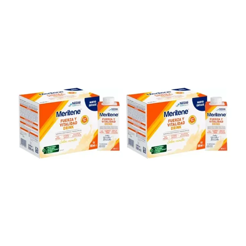 Meritene Fuerza y Vitalidad Drink Sabor Vainilla Duplo, 12 x 180ml | Farmacia Barata Meritene Fuerza y Vitalidad Drink Sabor Vainilla Duplo, 12 x 180ml | Farmacia Barata