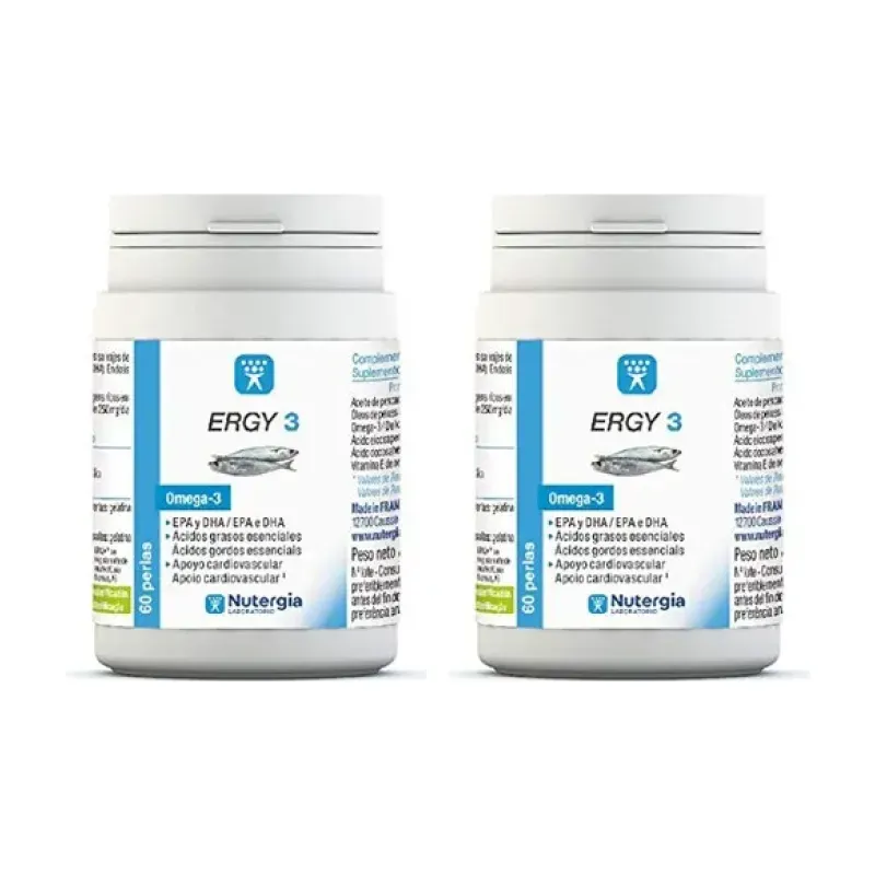 Nutergia Ergy 3 Duplo, 2 x 60 perlas. | Farmacia Barata