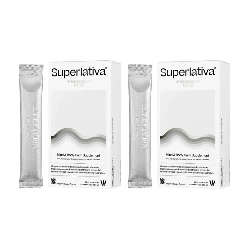 Superlativa Magnesium+ Duplo, 2 x 15 sticks | Farmacia Barata Superlativa Magnesium+ Duplo, 2 x 15 sticks | Farmacia Barata